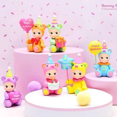Ajándék Sonny Angel Birthday Gift Bear figura
