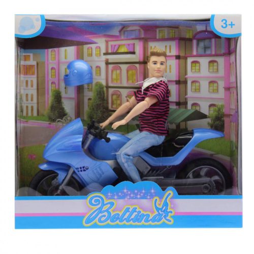 Motoros fiú baba