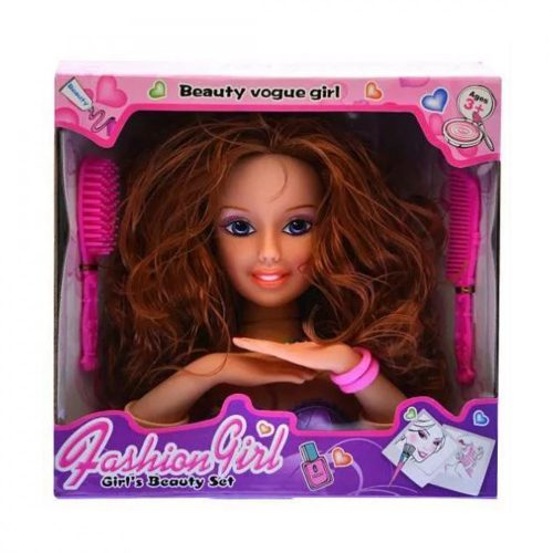 Fashion Girl - Fésülhető Babafej Szett