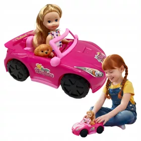 Évi baba játékautóval – mini babajátékszett