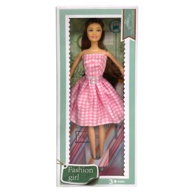 Fashion Girl vékony modellbaba, csinos ruhában