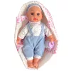 Csecsemőbaba textil mózeskosárral