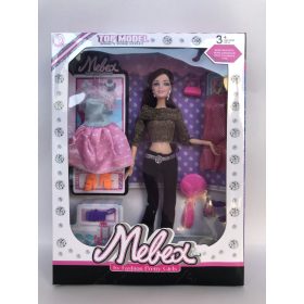Mebex - Modell baba szett ruhával és kiegészítőkkel
