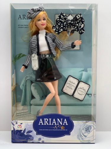 Ariana - csuklós végtagú modell baba, csatt kiegészítővel