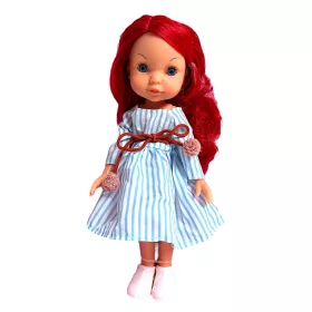 Hajas üvegszemű hagyományos baba