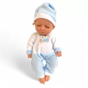 Interaktív csecsemő baba hanggal és csukódó szemmel