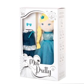 Bella 38cm-es öltöztethető rongybaba készlet