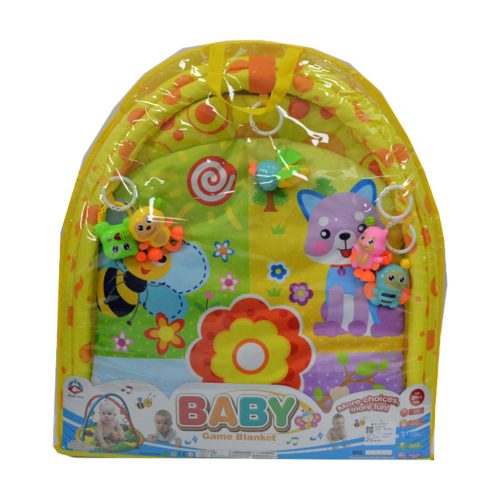 Bébi torna szett – játszószőnyeggel és csörgőkkel (66x61 cm)
