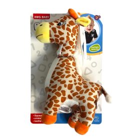 Zenélő plüss zsiráf – felhúzható (22x34 cm)