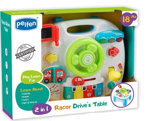 Elemes bébi activity asztal hang- és fényeffektekkel