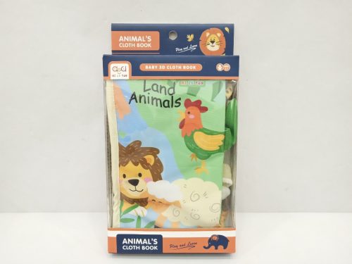 Állatos lapozós textilkönyv