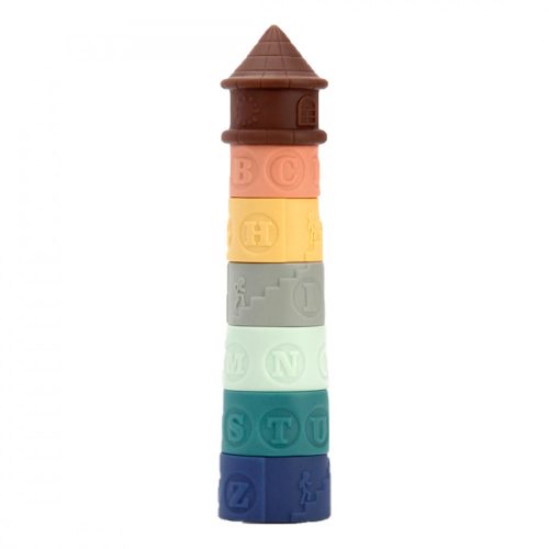 Szilikon bébi toronyépítő