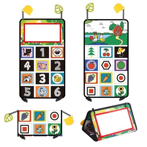 Babajáték Tükör Textil Könyvvel – Szenzoros Fejlesztő Játék Babáknak (0+)