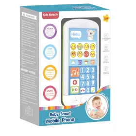   Bébi mobiltelefon – interaktív, hanggal és fénnyel (16x22 cm)