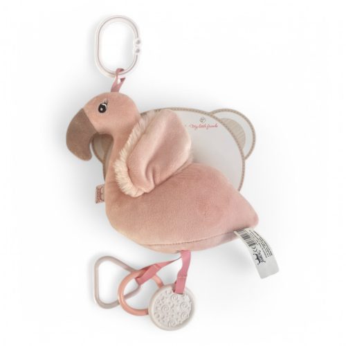 Bébi Plüss Flamingó + Rágóka, 32 cm – Az édes kis barát!