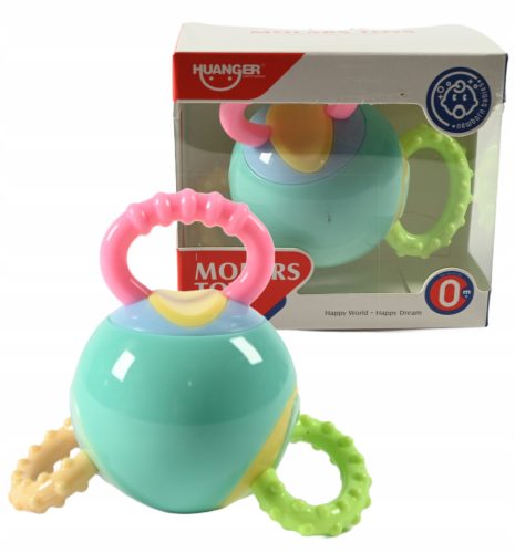 Molars Toys bébi csörgő pasztell színű