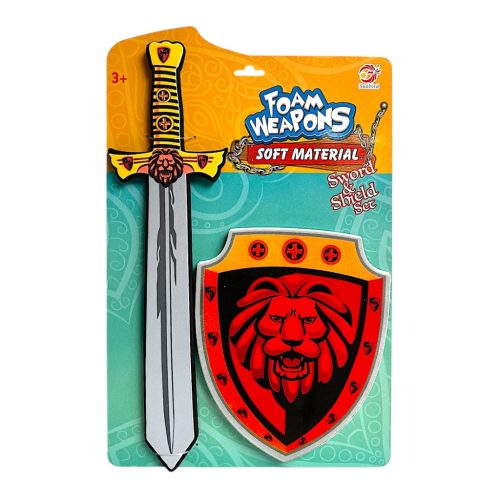 Lovagos pajzs és kard készlet – EVA habból (lapon)