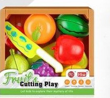 Vágható ételemes készlet, gyümölcsök – rekeszes