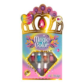   Köröm dekor készlet, körömlakk, 6 db., smink – dobozos