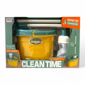 Takarító készlet, vödör, felemesmosó mop – dobozos