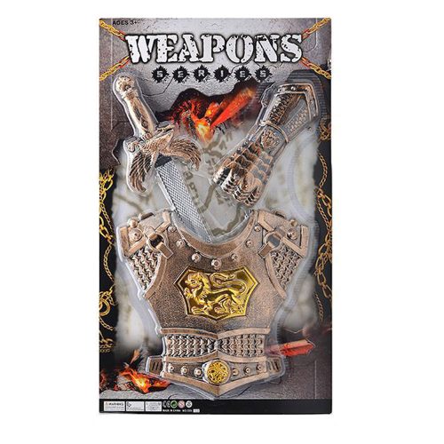 Lovag készlet, melemeslvért, kézvédő – lapon