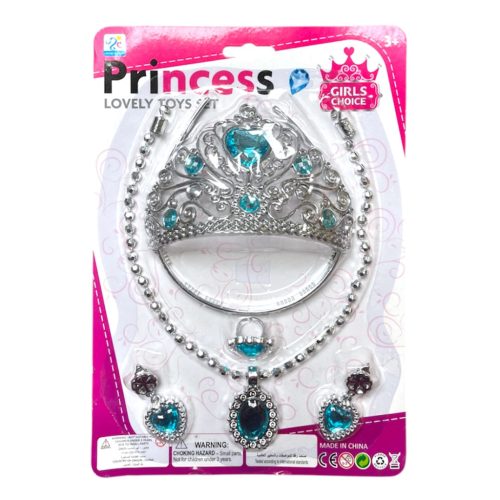 Korona készlet, nyaklánc, fülbevaló – lapon