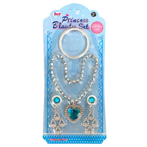 Ékszer készlet, nyaklánc karkötő, fülbevaló – lapon