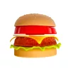 Játék hamburger – gyorséttermi étel szett