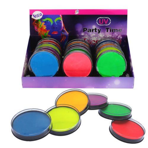 Smink - sötétben világítóságítós neon UV arcfesték - több féle