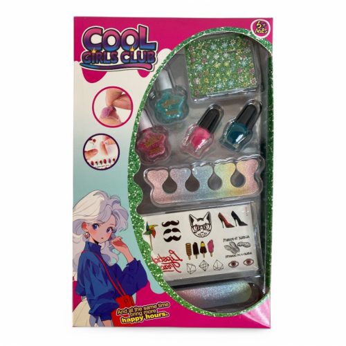 Cool Girls Club – Csillogó Körömdíszítő Szett Lányoknak