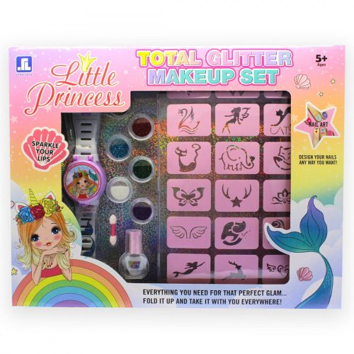 Little Princess Total Glitter Sminkkészlet – Csillogj, mint egy igazi hercegnő!