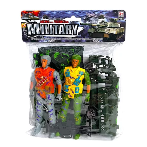 Katonai figura szett kiegészítőkkel
