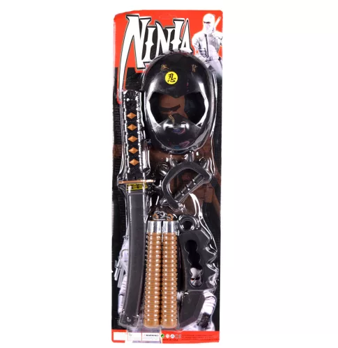 Ninja készlet maszkkal – jelmez szett gyerekeknek