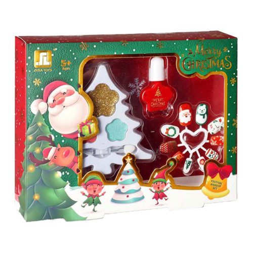 Merry Christmas - Karácsonyi Köröm és smink készlet lányoknak