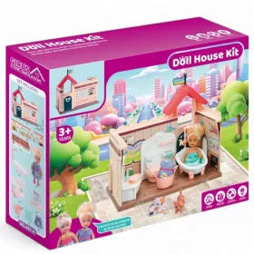 Évi baba fürdőszobás babaház készlet