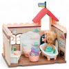 Évi baba fürdőszobás babaház készlet