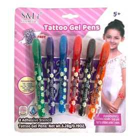 Testmatrica, tetováló toll, smink, 5 db – lapon