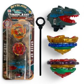 Dínó kilövős pörgettyű szett - 2 féle változatban Dínó kilövős pörgettyű szett - 2 féle változatban