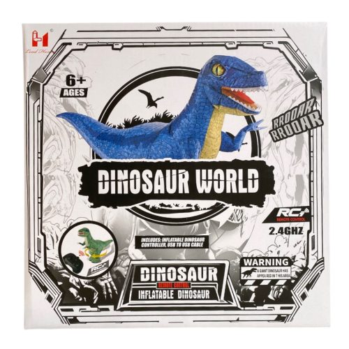 R/C Dínó, el., jön-megy, légfújós, 90 cm, 28x28 cm dob.