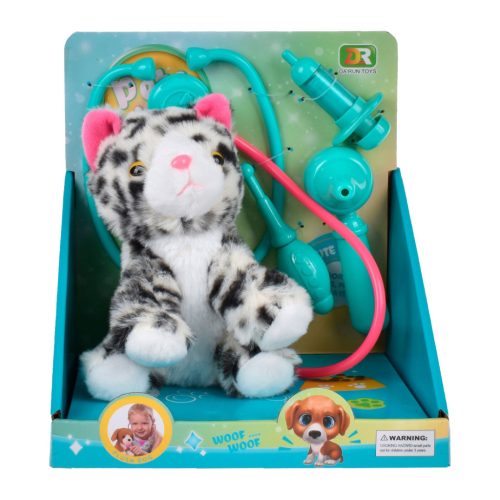 Cica plüss készlet, + orvosi eszk – dobozos