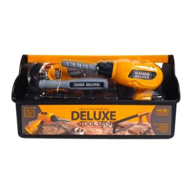 Szerszámos láda készlet + fúrógép, manuális