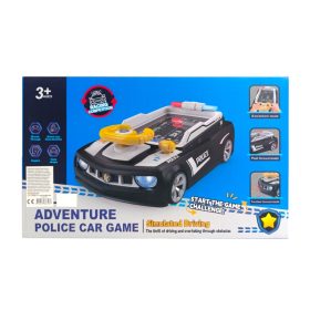 Autópálya szimulátor, rendőrautó formában, 2 színben