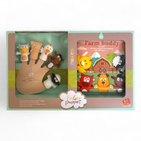   Ujjbáb készlet – Háziállatokkal és puha szivacskönyvvel