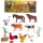 Háziállat figura készlet, 26x20 cm – farm állatok gyerekeknek