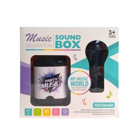   Karaoke készlet, elemesemes, USB csatl., Bluetooth, mikrofon – dobozos