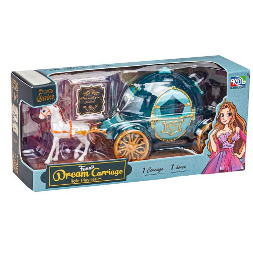 Mesebeli tökhintó játékszett lóval – varázslatos hercegnős kalandok