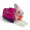Interaktív plüss nyuszi állathordozó készlet, jön-megy funkcióval, 3 színben
