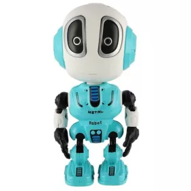   Fém robot, hang- és fényhatással, visszabeszélő funkcióval