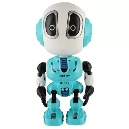 Fém robot, hang- és fényhatással, visszabeszélő funkcióval