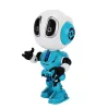 Fém robot, hang- és fényhatással, visszabeszélő funkcióval
